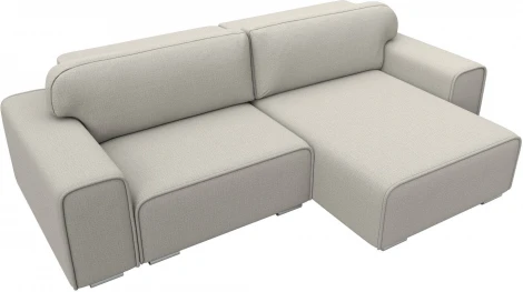 Диван угловой Лига-029 правый угол (Бежевый/Рогожка) Лига Диванов арт.121930