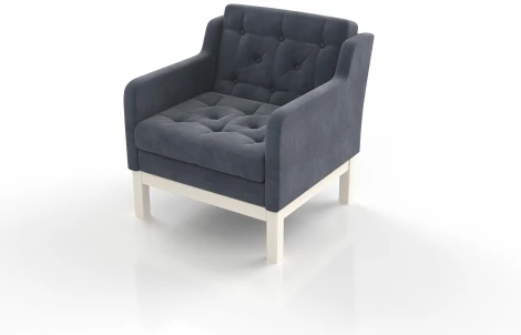 Кресло Arsko Айверс беленый дуб серый шенилл