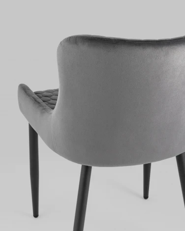 Стул Stool Group Ститч Хани велюр серый УТ000031316