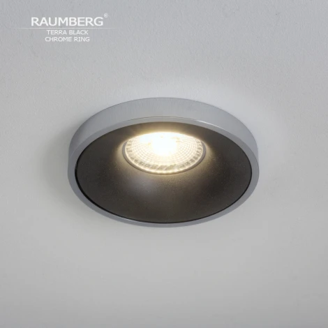 Встраиваемый светильник Raumberg TerraBk\Ch Black\Chrome