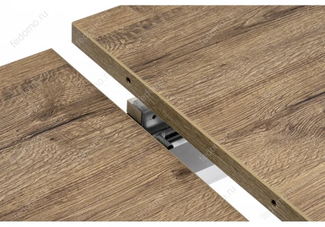 Стол Woodville Макта 140 дуб велингтон / черный матовый 453135