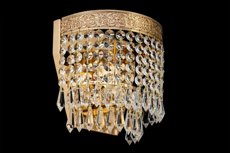 Настенный светильник Arti Lampadari Santa E 2.10.600 GB (220V, хрусталь, подвески)