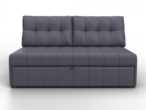 Диван прямой Лига-107 (140) (ЛДСП,Брус,Фанера,Экокожа/Серый) Лига Диванов 134926