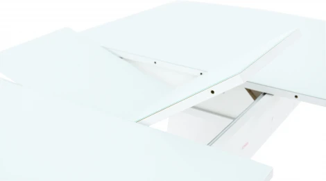 Стол Аврора Дрезден, OPTIWHITE Белый/Белый матовый шагрень