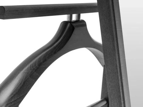 Вешалка костюмная с зеркалом на колесах В 24Н венге от фабрики Mebelik