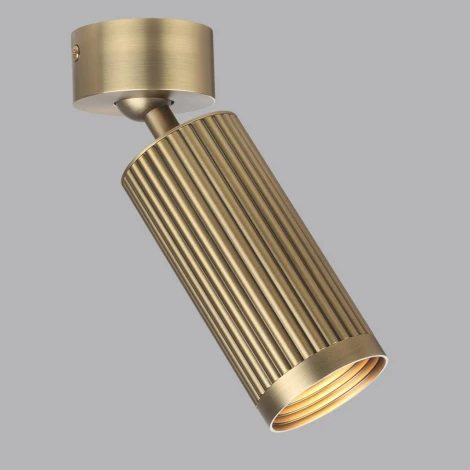 Потолочный спот поворотный на 360 Odeon Light Manchester 7013/1C металл/латунь LED GU10 10W 220V (круглые)