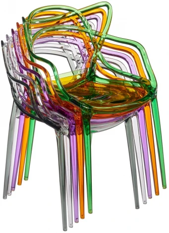 Стул Masters прозрачный зелёный Bradex Home FR 0865