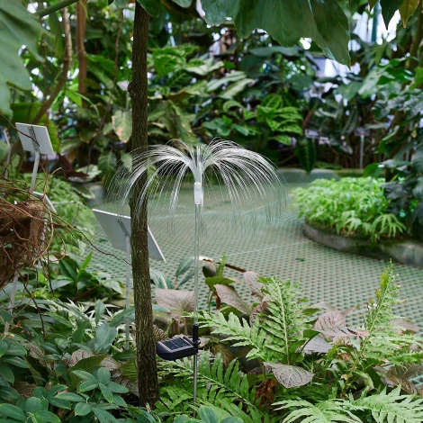 Садовый светильник на солнечной батарее «Медуза». 7 светодиодов, RGB свет, 1*АA Ni-Mh аккумулятор в/к. IP44 Uniel USL-S-821/PT750 JELLYFISH