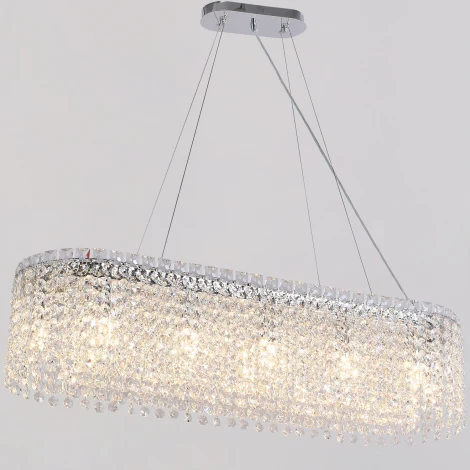 Подвесная люстра хрустальная ILLUMICO IL9017-1000LPZF-25 CH ELITE