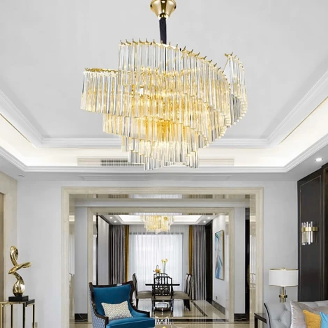 Подвесная люстра Waltz D60 ImperiumLoft Waltz01 (102208-26) (хрусталь, на цепи)