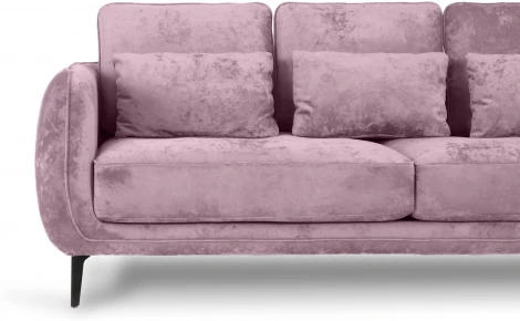 Диван Amsterdam трехместный ОГОГО (арт.786592), (Ткань,Велюр/Фиолетовый)