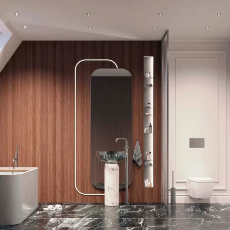 Встраиваемый точечный светильник MS-GLORY-BUILT-R54-5W Warm3000 (NI, 38 deg, 230V) (Arlight, IP54 Металл) 047289 (LED)