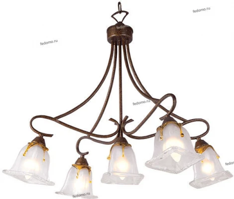 Потолочная люстра N-Light PX-0316 PX-0316/4+1 dot gold