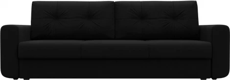 Диван прямой Лига-031 (Черный/Микровельвет) Лига Диванов арт.121269