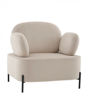 Кресло Кэнди велюр бежевый Stool Group арт.УТ000041757