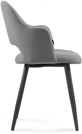 Стул Гутрид ромбы спереди серый / черный 504185 Woodville