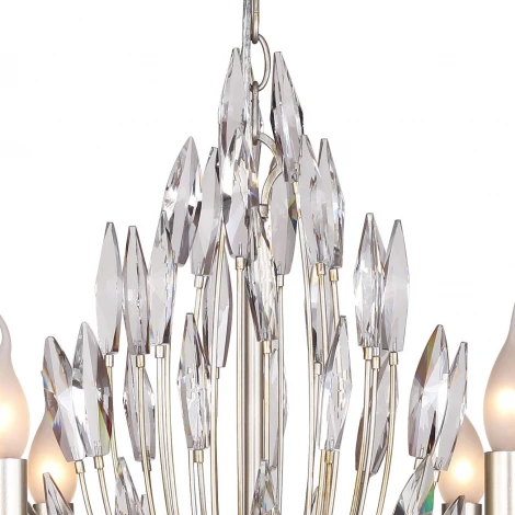 Подвесная люстра Favourite Feerie 1932-6P (220V, хрусталь, на цепи, подсвечник, свеча)