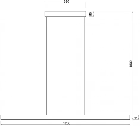 Подвесной линейный светодиодный светильник с датчиком движения Mantra Lineal 9034 (220V, на тросе)