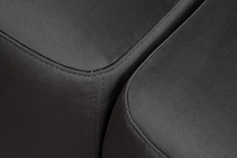 Диван трехместный Turin(2 секции) с мех т.серый велюр Colt1003 255*120**68см Garda Decor