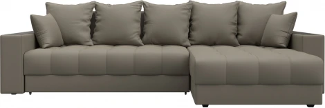 Диван угловой с декором и полкой Лига-050 НПБ Лига Диванов (Экокожа) арт.128602