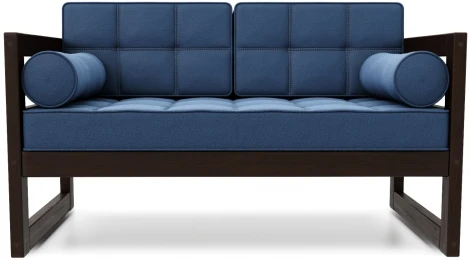 Диван Arsko прямой Сега М венге велюр синий