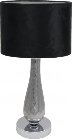 Настольная лампа Escada Ersa 10206/T Smoke 1x40Вт E27, стекло/ткань, прозрачный (220V, круглые)