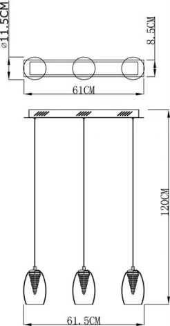 Подвесной светильник Deko-Light Electra 342117 (LED, 220V, на проводе, ваза)