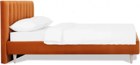 Кровать Queen II Sofia L 1600 ОГОГО (арт.577471), (Ткань/Оранжевый)
