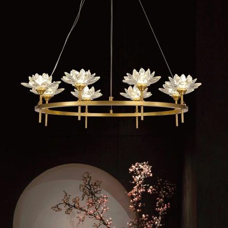 Подвесная люстра Lotos D80 8 Lamps ImperiumLoft Lotos01 (140837-26) (220V, на тросе)