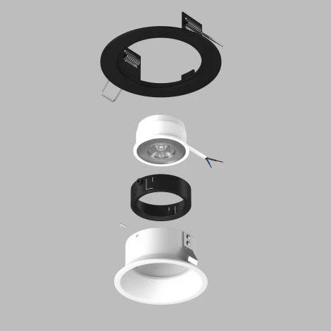 Встраиваемый светильник под LED модуль/ламп МR16 Lightstar Domino D61706BMOD (220V, круглые)