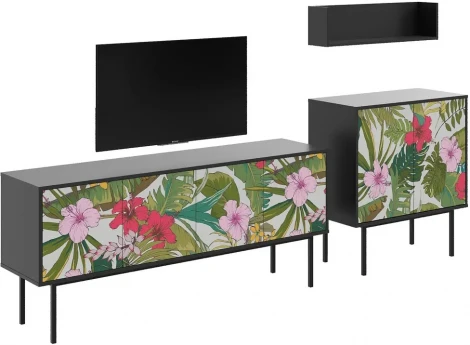 Композиция Boho Color 4 ОГОГО (арт.599586), (ЛДСП/Черный)