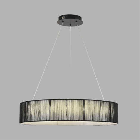 Подвесной светильник Lumion Kava 8371/40L черный, металл/текстиль/силикон LED 40W 3000/4000/6000K 220V