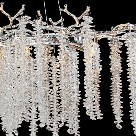 Подвесная люстра хрустальная Reluce 33001-0.4-1000 CH (220V, на тросе)