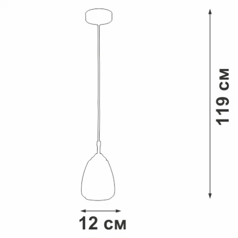 Подвесной светильник Vitaluce V2965-1/1S (220V, на проводе)