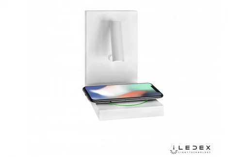 Бра с полкой для чтения iLedex iCharge 1831A WH (220V, выключатель)