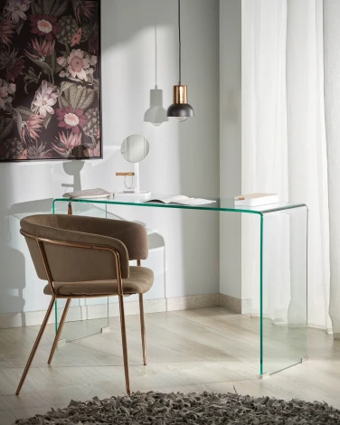 Консольный стол La Forma (ex Julia Grup) Burano (Прозрачный/ Стекло)