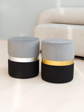 Пуф Dreambag Колорадо Серо-Черный (Серебро) 13674