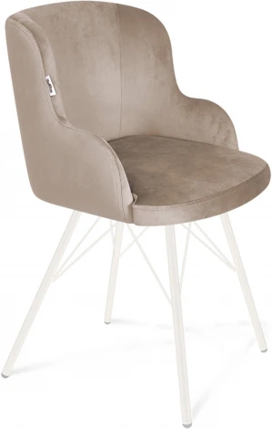 Стул SHT-ST39/S37 латте/белый муар от фабрики Sheffilton