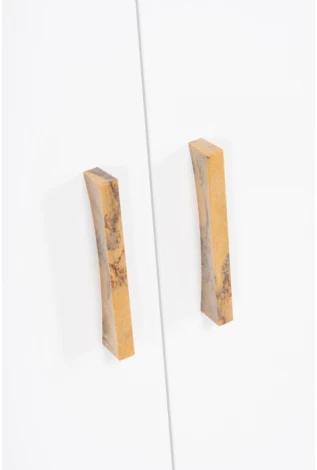 Шкаф Woodville Эго Шк-1 на ножках дуб крафт золотой / белый глянец 455852