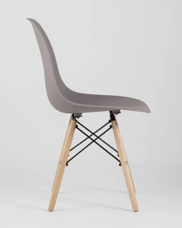 Стул Stool Group Eames Style DSW темно-бежевый x4 (разборный каркас) арт.УТ000037612