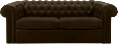 Диван Chesterfield ОГОГО (арт.344555), (Ткань/Коричневый)