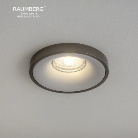 Встраиваемый светильник Raumberg TerraWh\GBk White\Gun Black