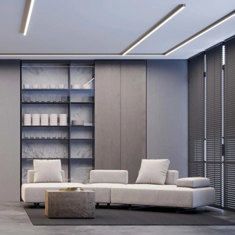 Профиль SL-LINE-5050-LW-2000 ANOD OLIVE GREY (Arlight, Алюминий) 038434