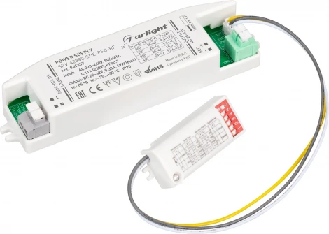 Блок питания SPV-42380-SDE-PFC (19W, 28-42V, 380mA, 5.8GHz) (Arlight, IP20 Пластик, 5 лет) 041357
