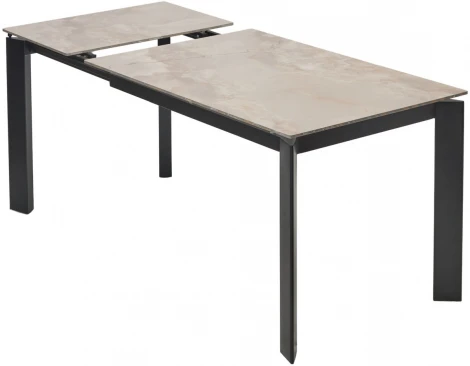 Стол CORNER 120 GLOSS AMBER JADE SOLID CERAMIC / BLACK, ®DISAUR