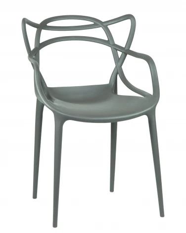 Набор 4 шт Стул обеденный DOBRIN MASTERS (тёмно-серый (GR-04)) LMZL-PP601-N_P-GR-04