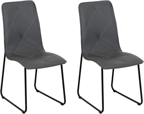 Обеденный стул Marco ОГОГО Обстановочка! (Металл,Экокожа/Серый) арт.914815