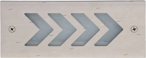 Светильник встраиваемый в стену уличный светодиодный Horoz Beril, 1 лампа, никель с белым