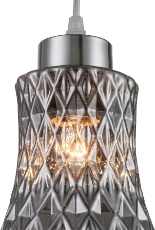 Подвесной светильник Escada Carnival 10193/1S Smoke E27*40W Chrome/Smoke (220V, на проводе, круглые)