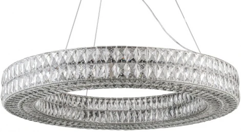 Подвесная люстра Spiridon L27715.32 (220V, хрусталь K9, на тросе, круглые, кольцо)